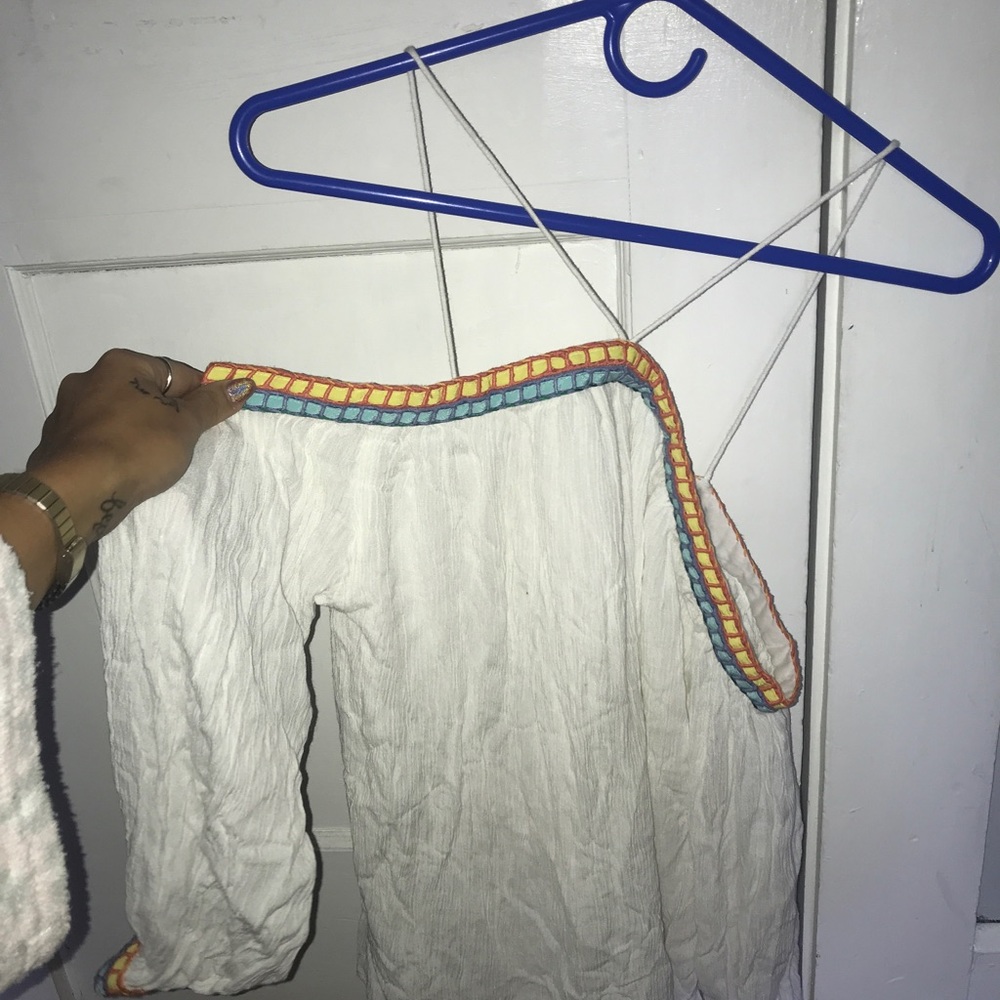 White embroidered blouse